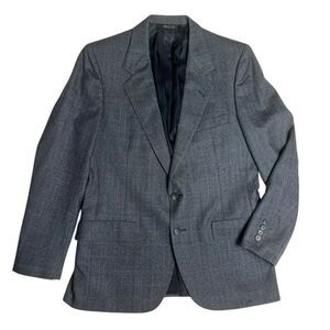 Lanvin Paris Men’s Vintage Wool Single Breasted Blazer Suit Jacket Size 40 R